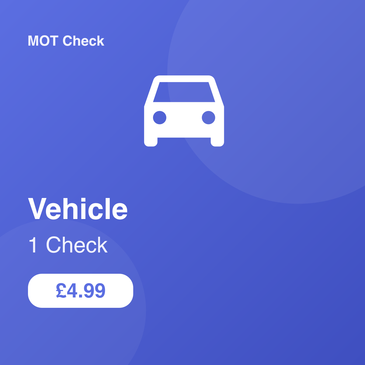 1 Vehicle Check