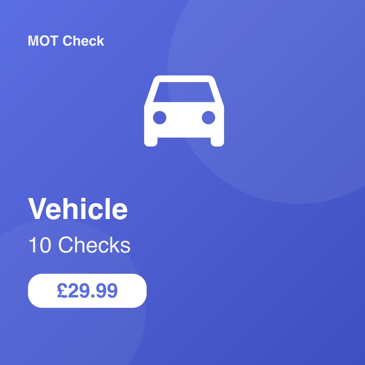 10 Vehicle Checks — MOT Check