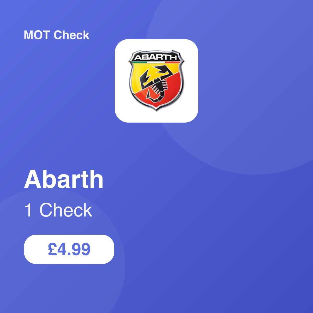 1 Abarth Check
