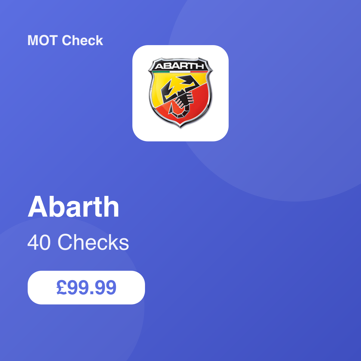 40 Abarth Checks