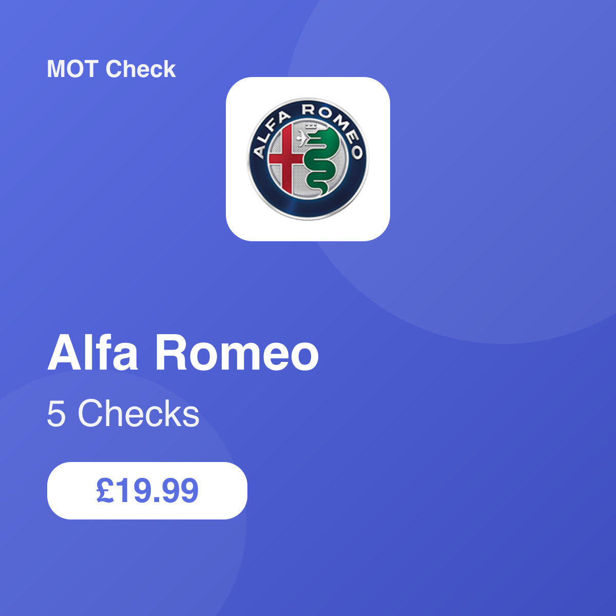 5 Alfa Romeo Checks