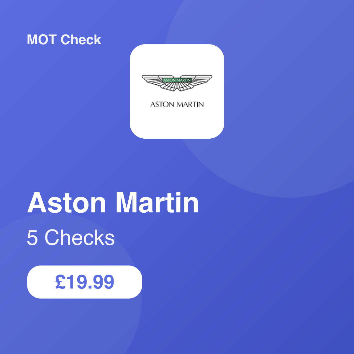 5 Aston Martin Checks