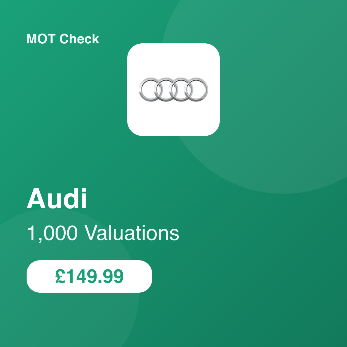 1000 Audi Valuations