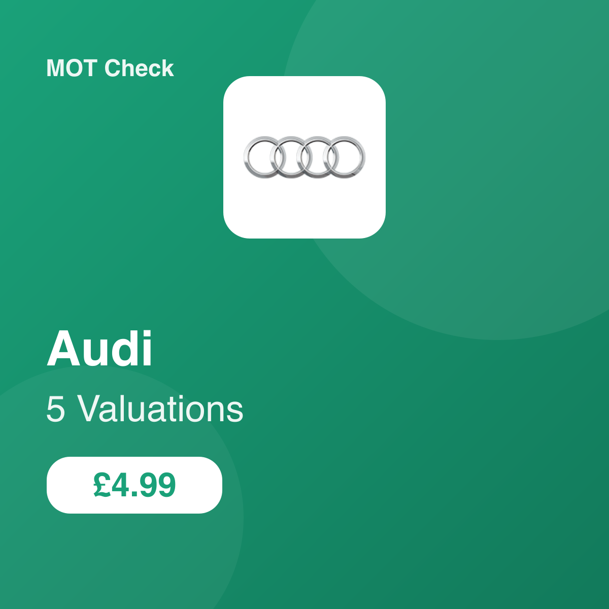5 Audi Valuation