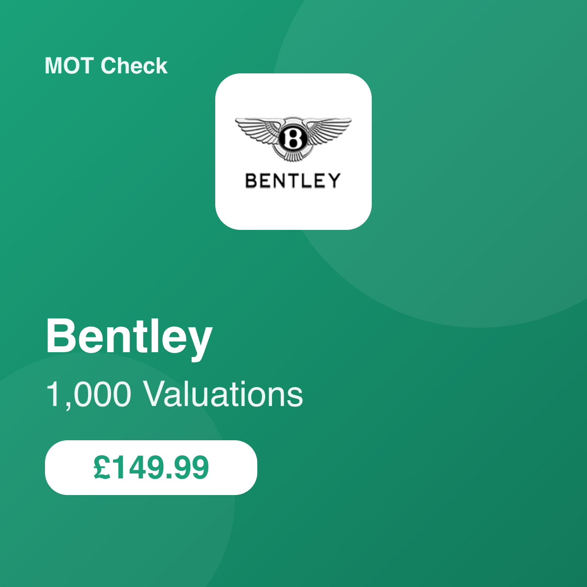 1000 Bentley Valuations