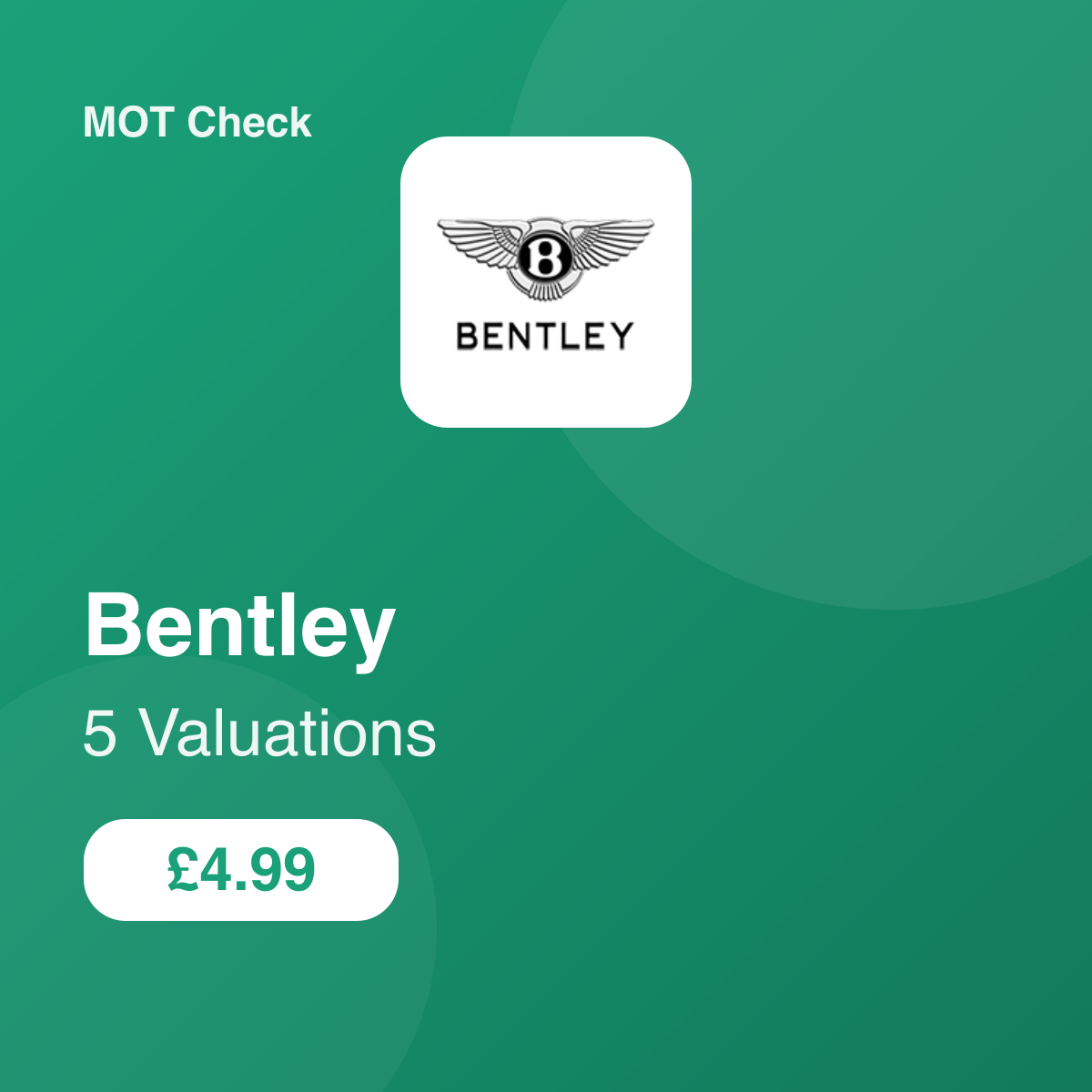 5 Bentley Valuation
