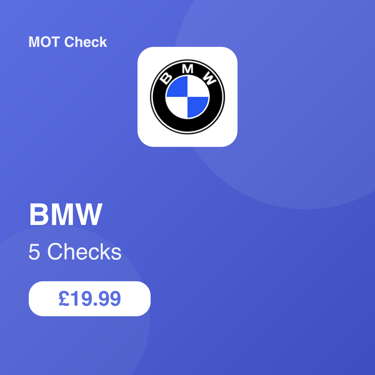 5 BMW Checks