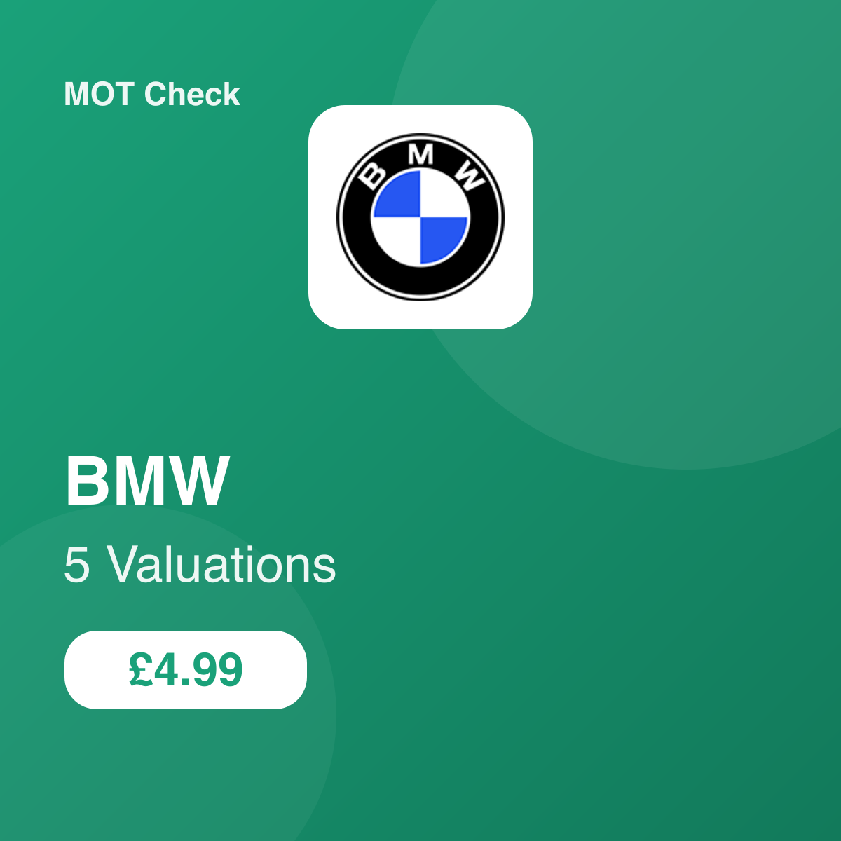 5 BMW Valuation