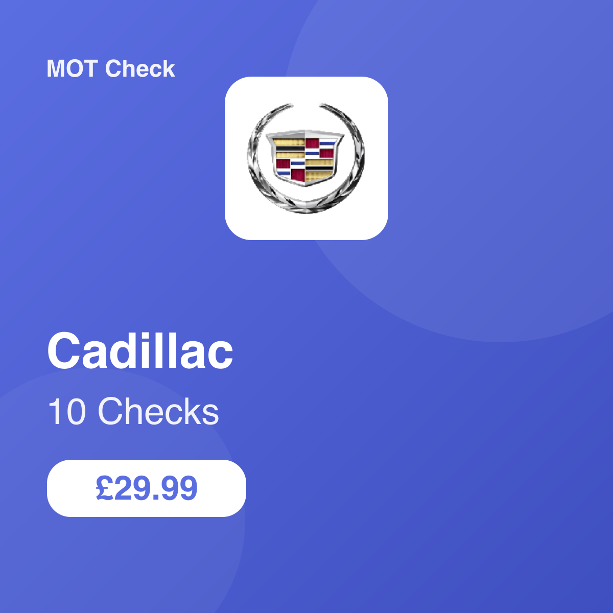 10 Cadillac Checks