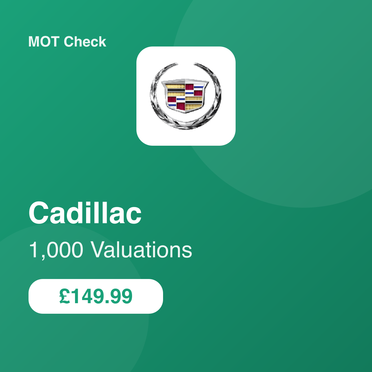 1000 Cadillac Valuations