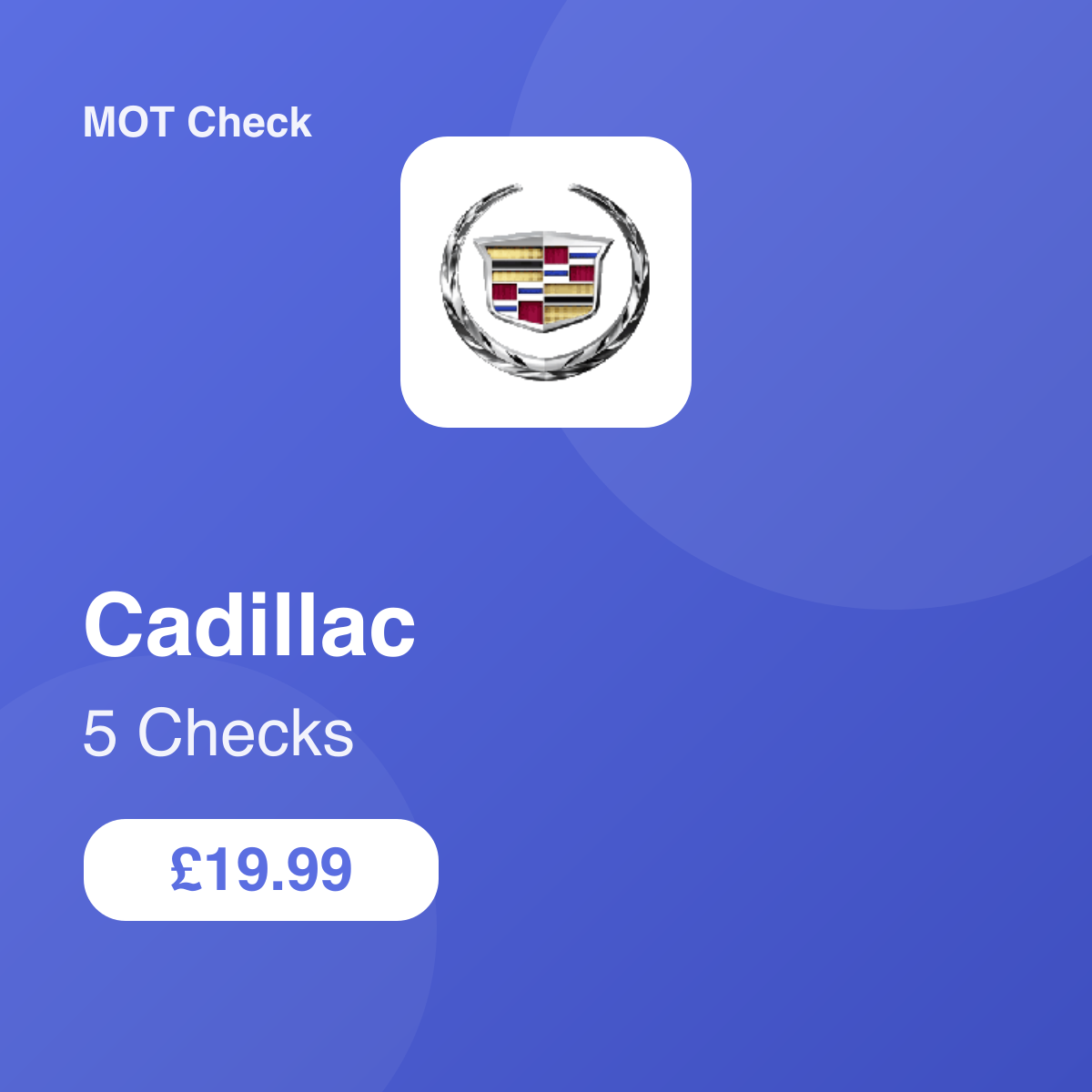 5 Cadillac Checks