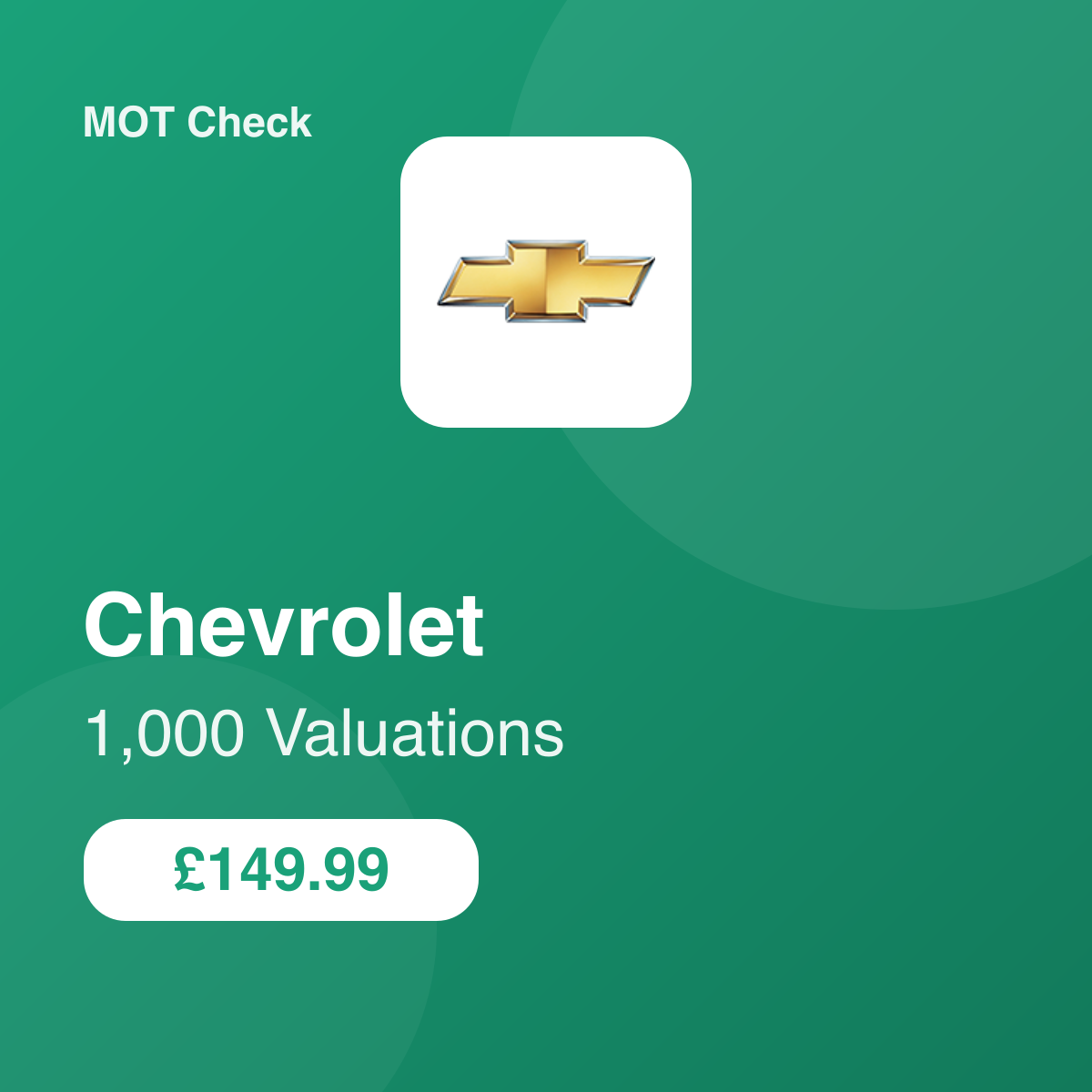 1000 Chevrolet Valuations