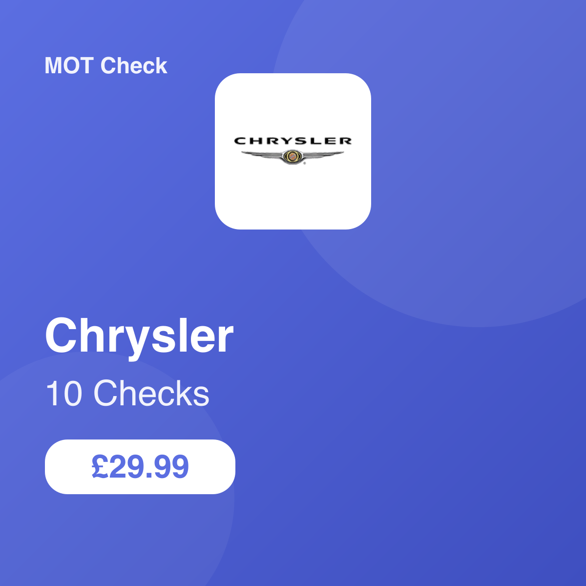 10 Chrysler Checks