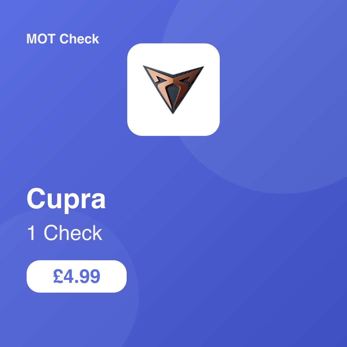 1 Cupra Check