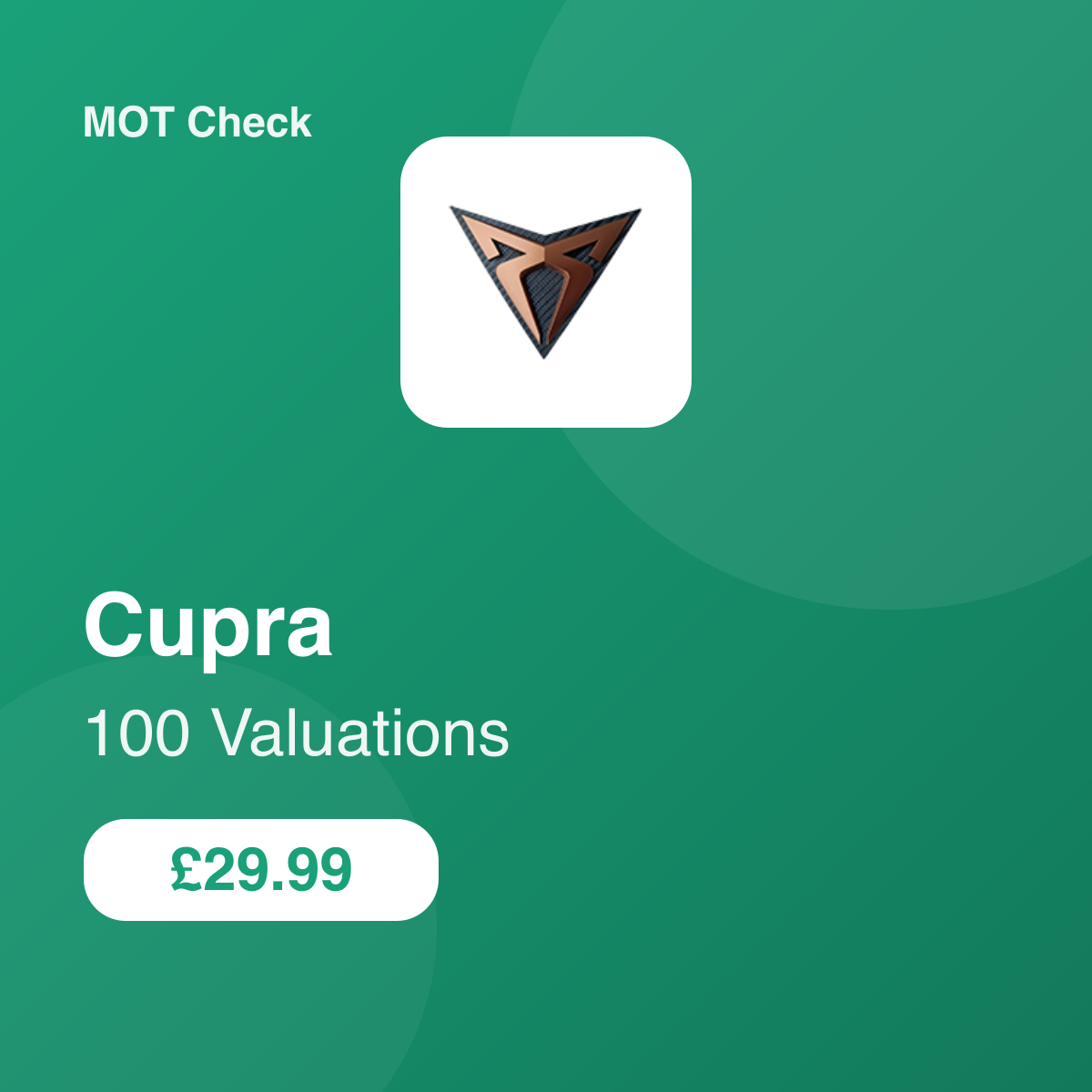100 Cupra Valuations