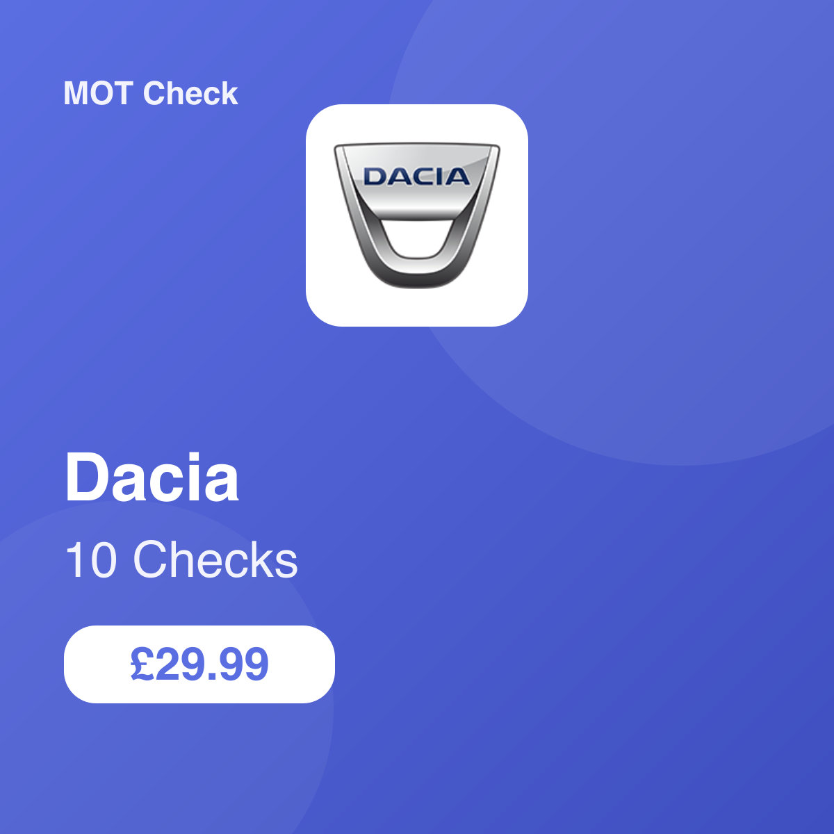 10 Dacia Checks