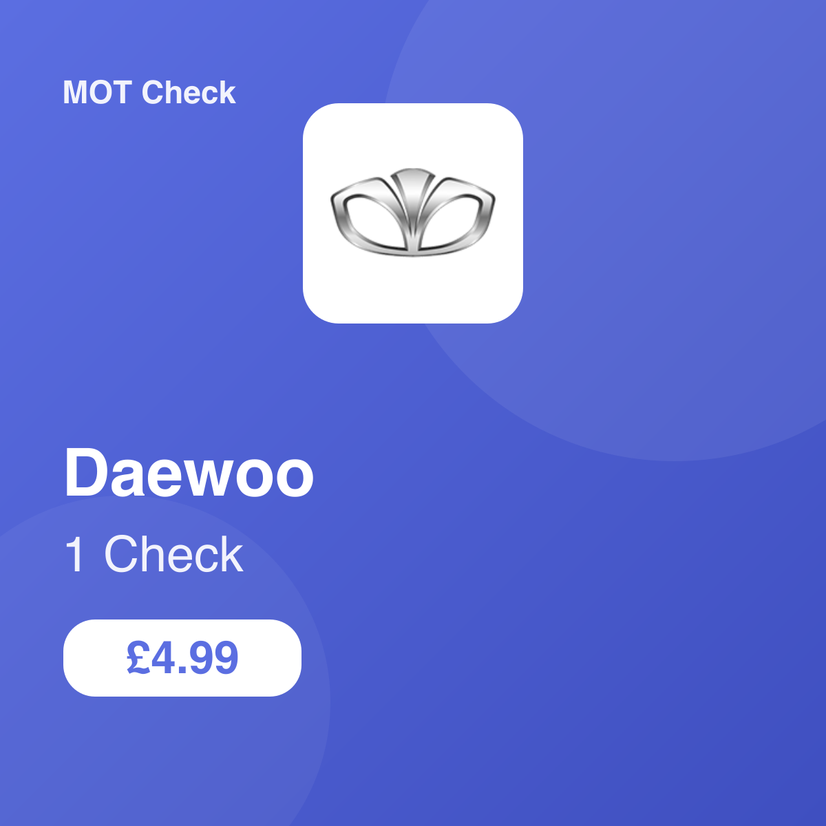 1 Daewoo Check