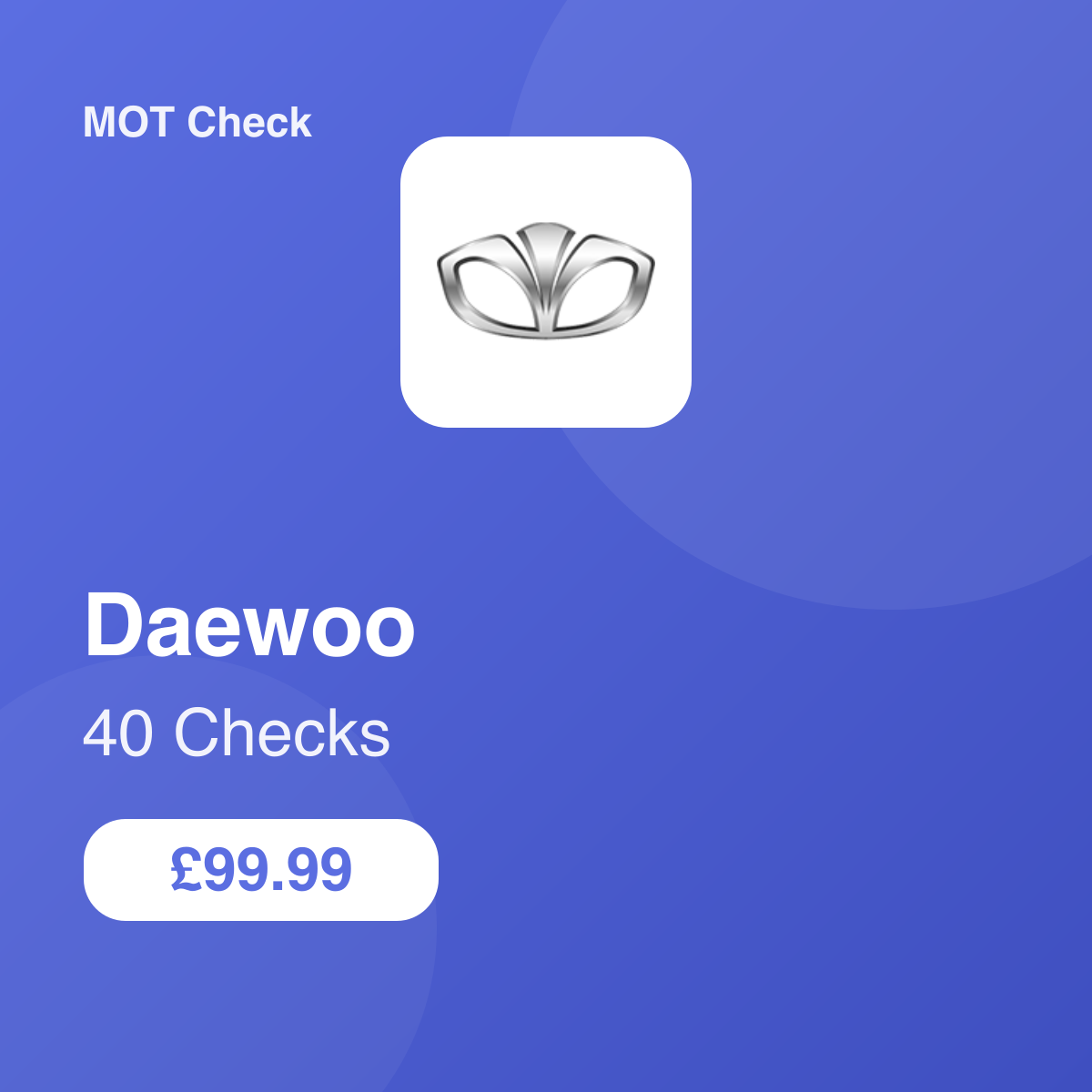 40 Daewoo Checks