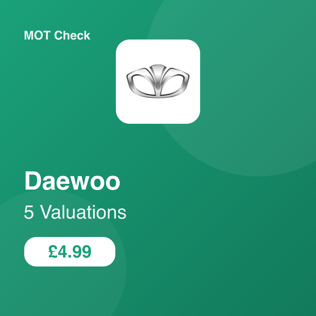5 Daewoo Valuation