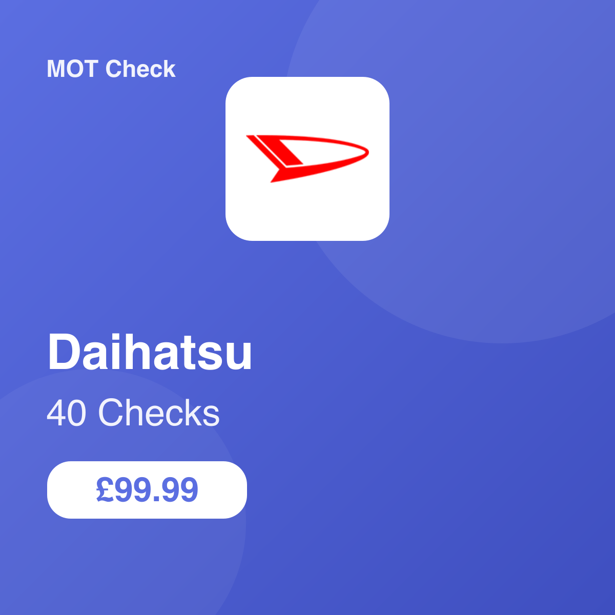 40 Daihatsu Checks