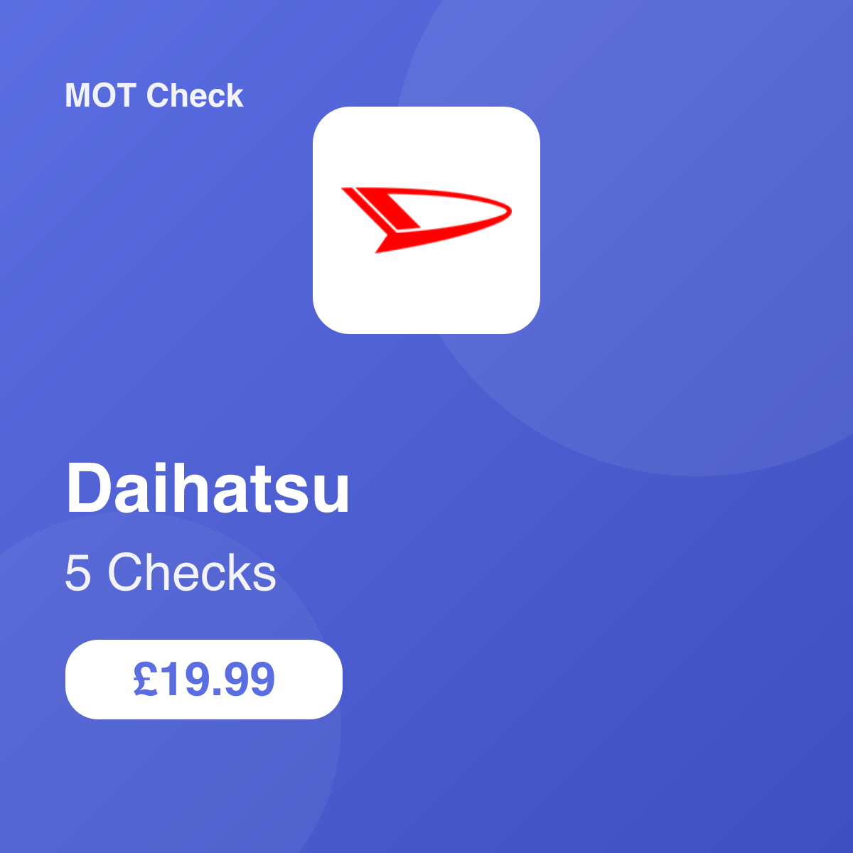 5 Daihatsu Checks