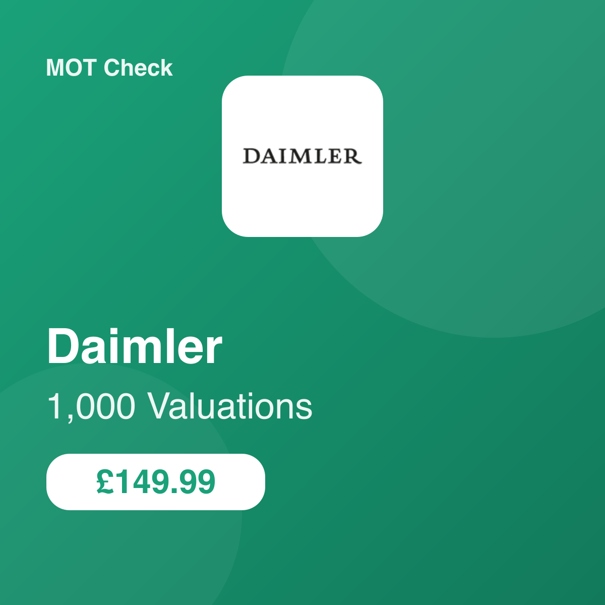 1000 Daimler Valuations
