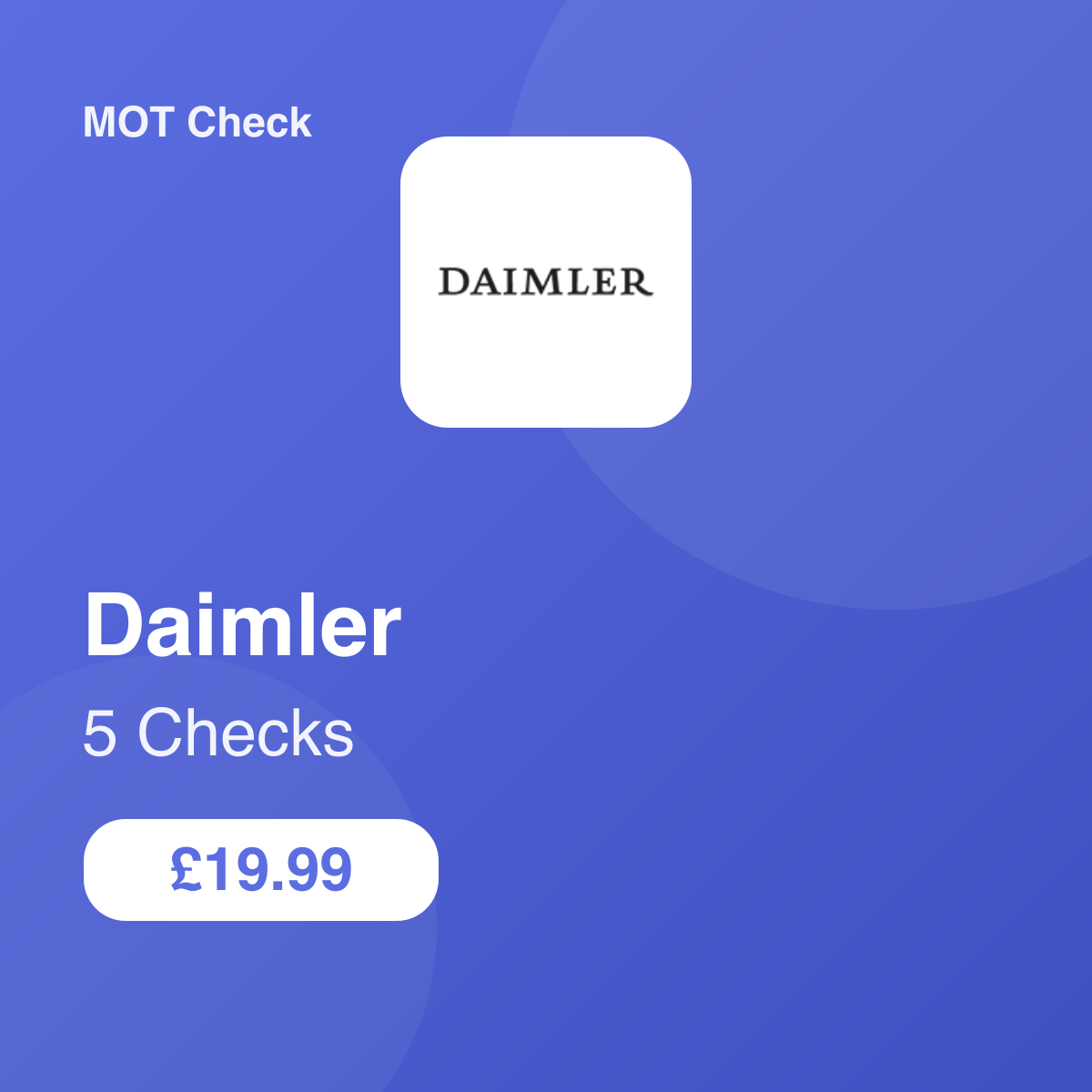 5 Daimler Checks