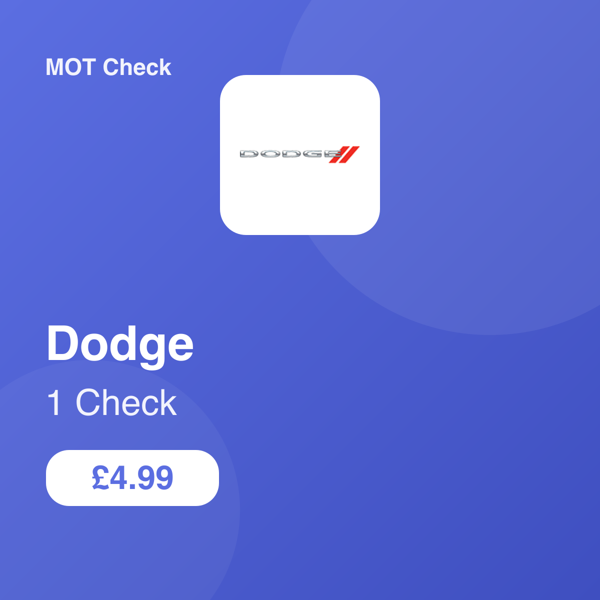 1 Dodge Check