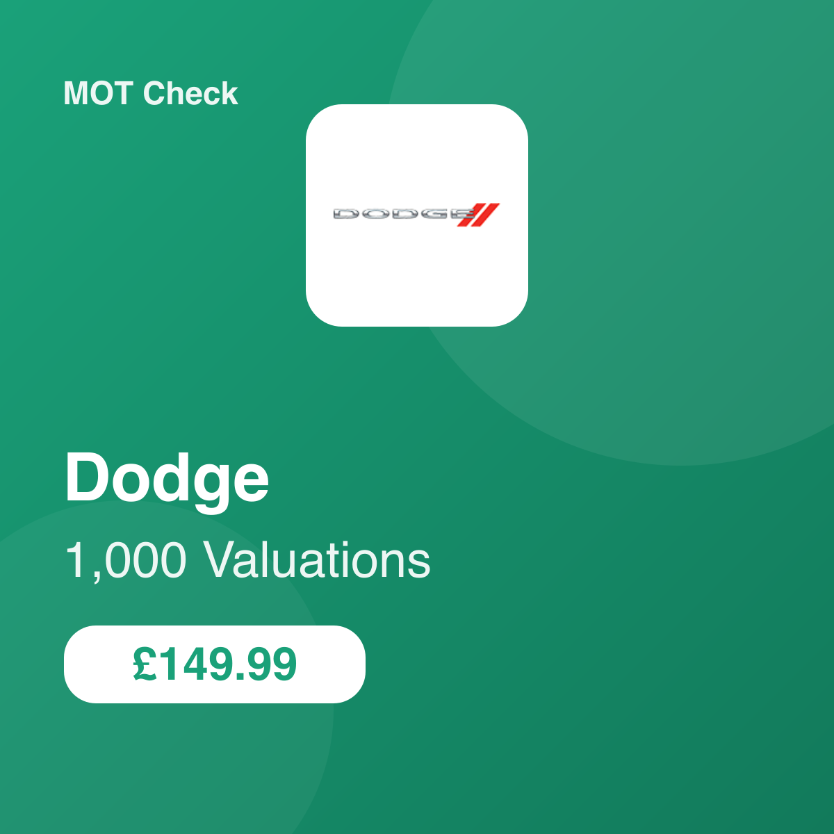 1000 Dodge Valuations