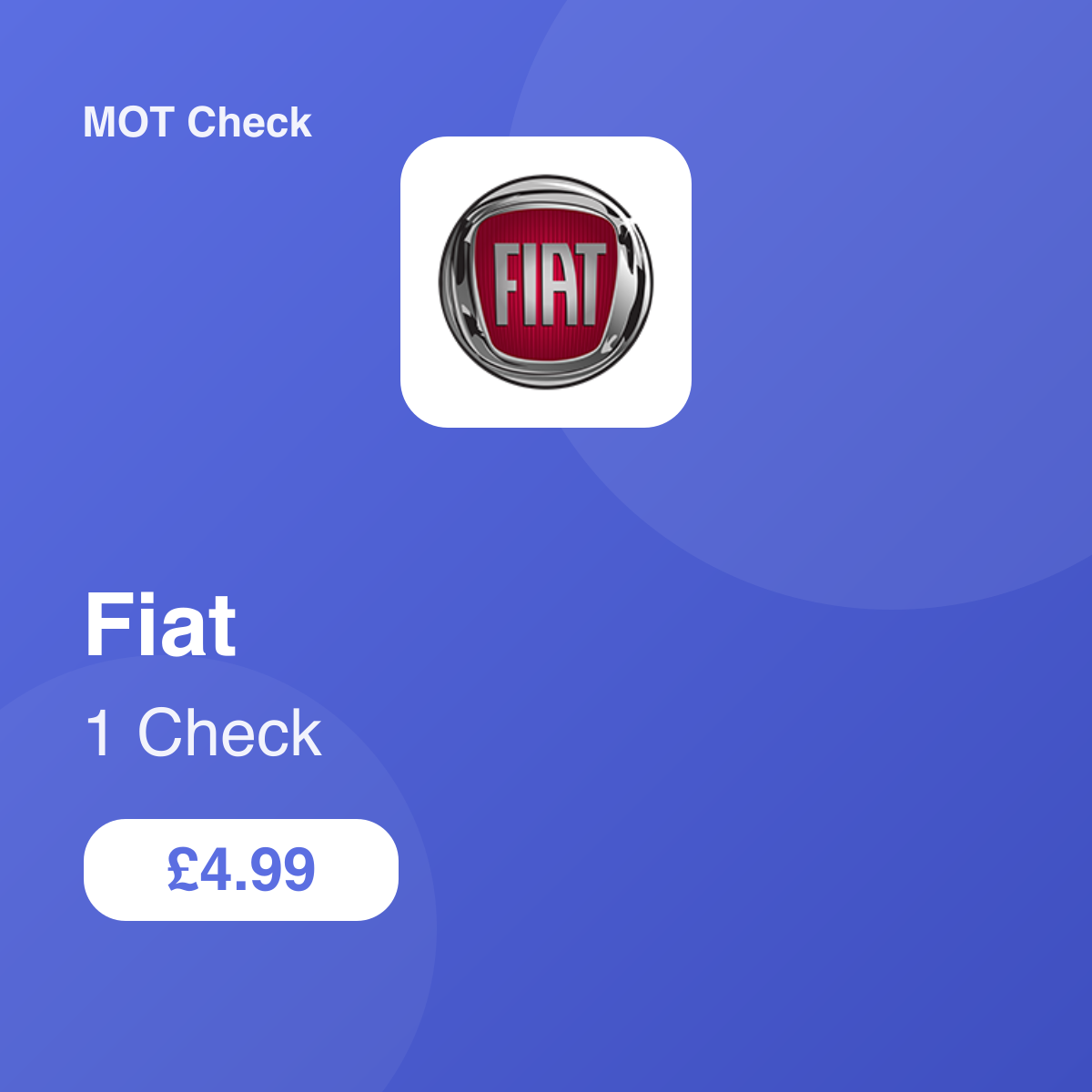 1 Fiat Check