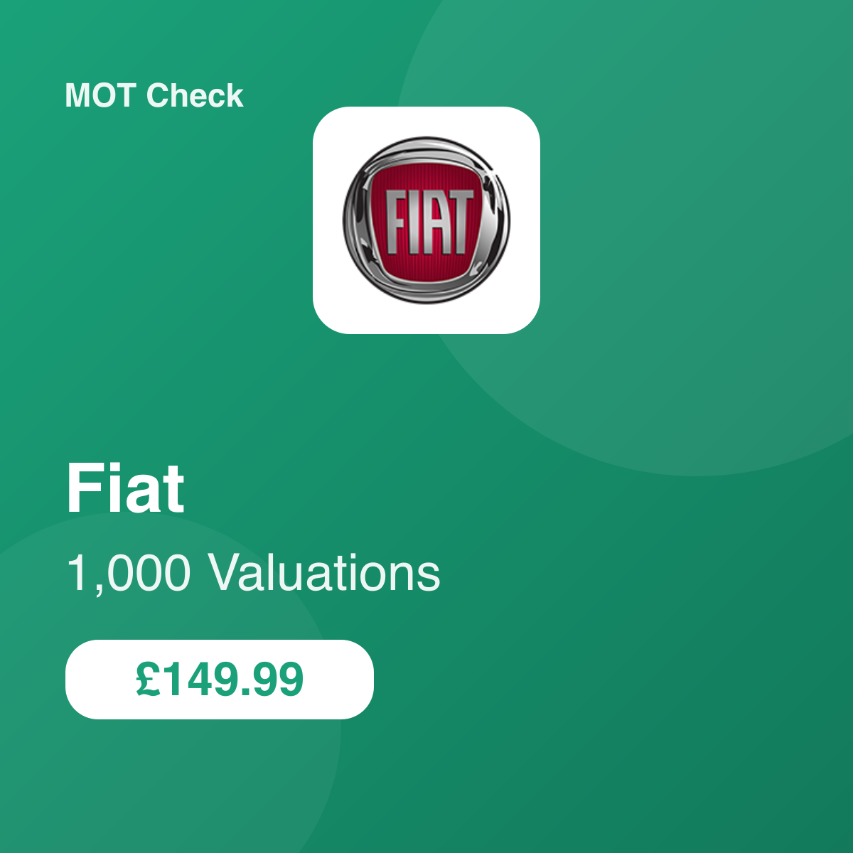 1000 Fiat Valuations