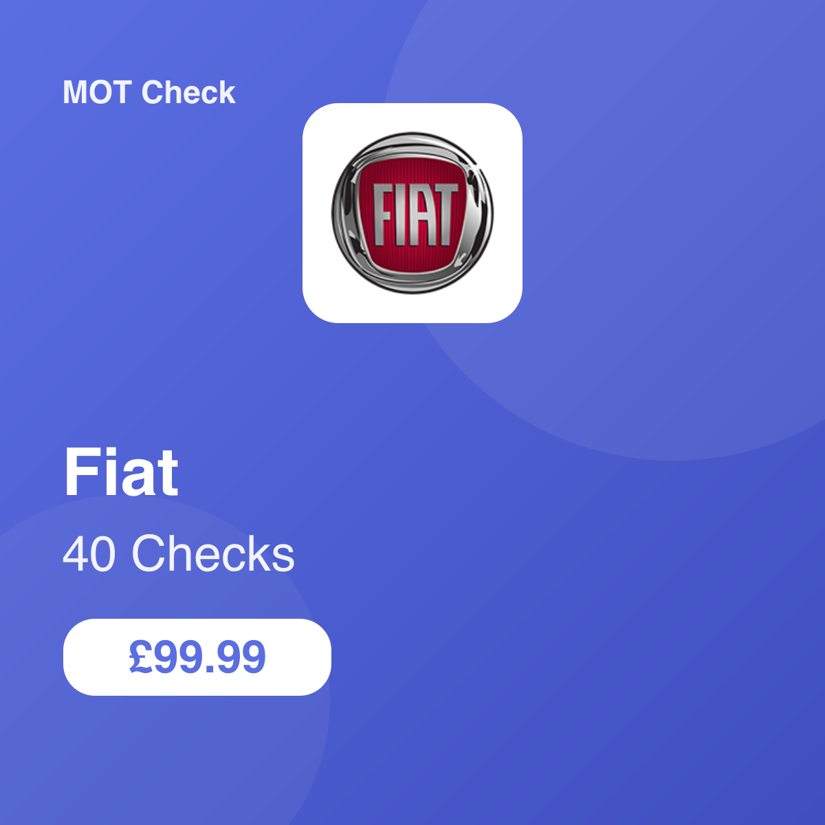 40 Fiat Checks