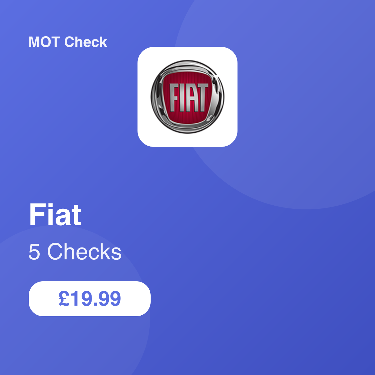 5 Fiat Checks