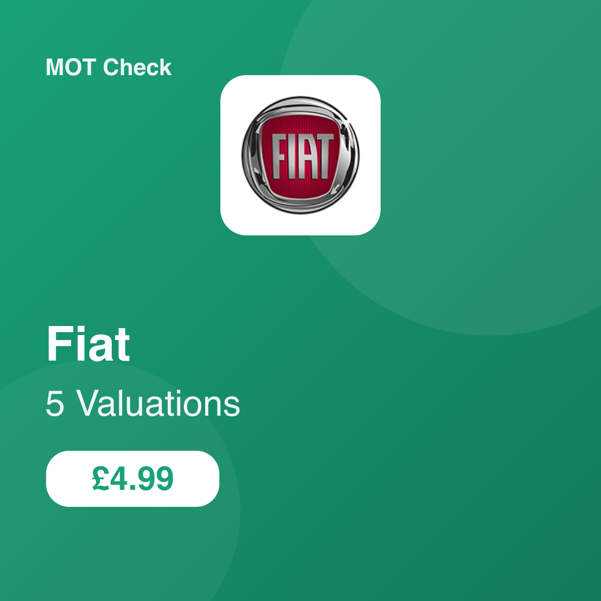 5 Fiat Valuation