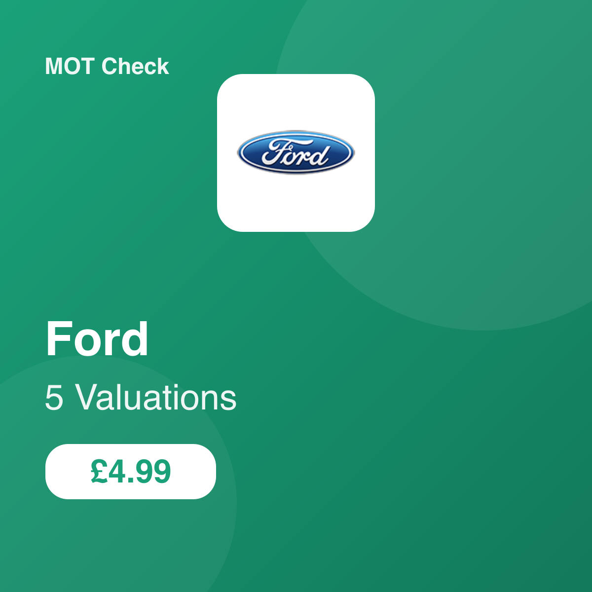 5 Ford Valuation