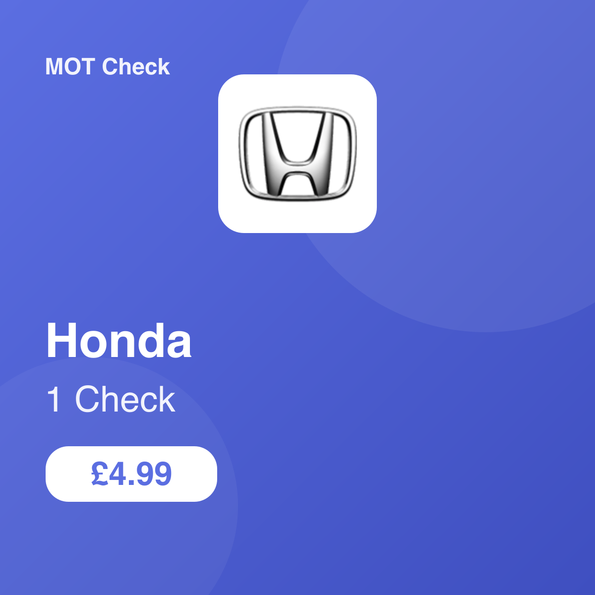 1 Honda Check