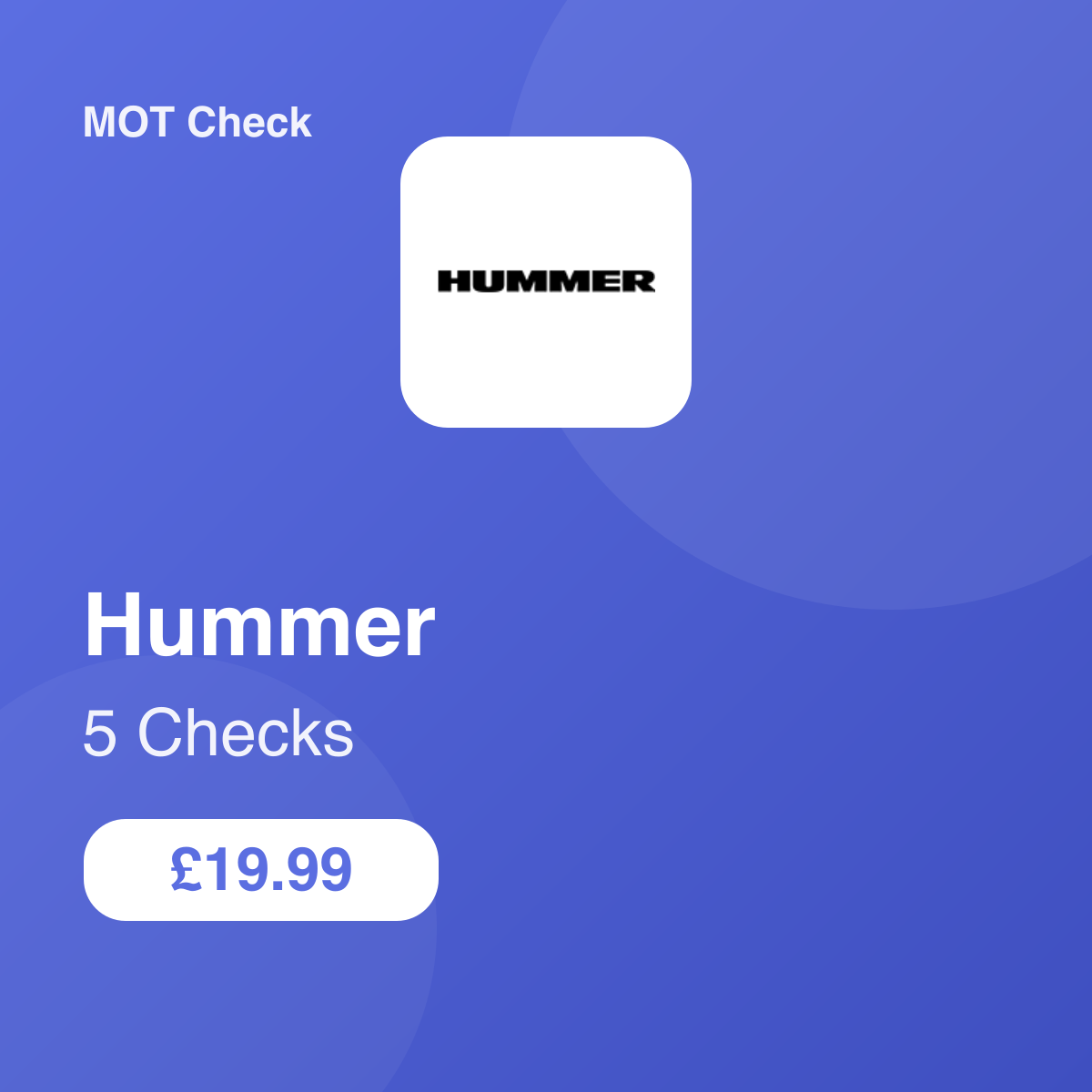 5 Hummer Checks