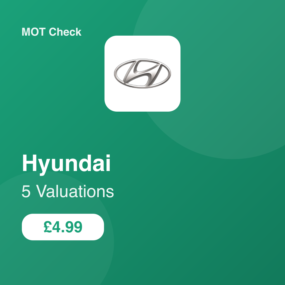 5 Hyundai Valuation