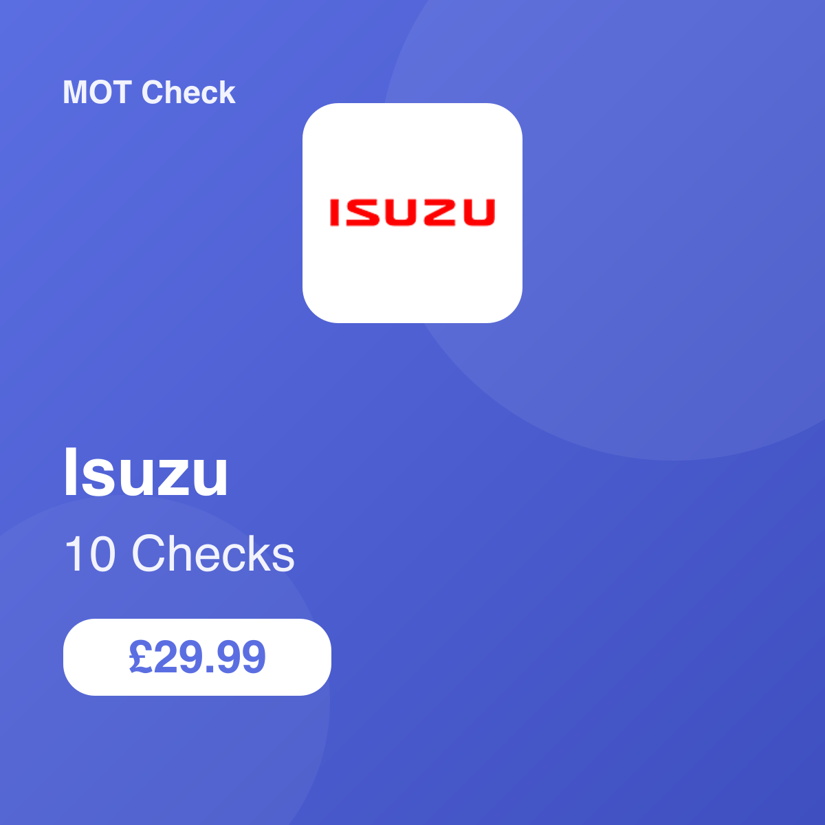 10 Isuzu Checks