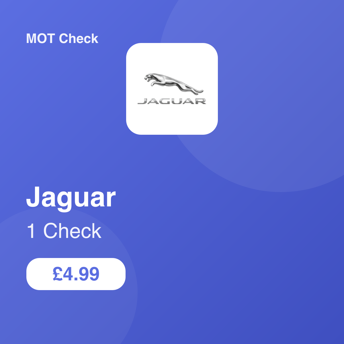 1 Jaguar Check
