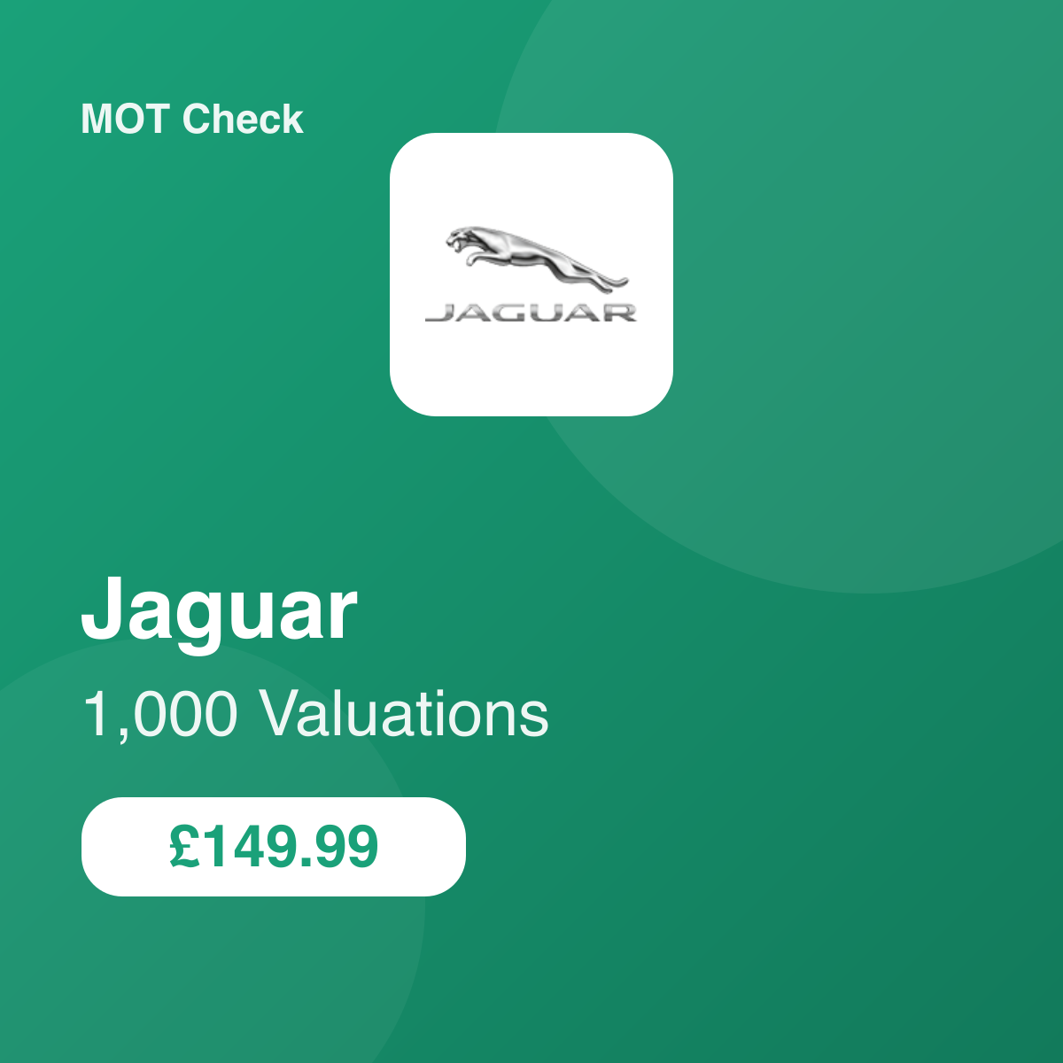 1000 Jaguar Valuations