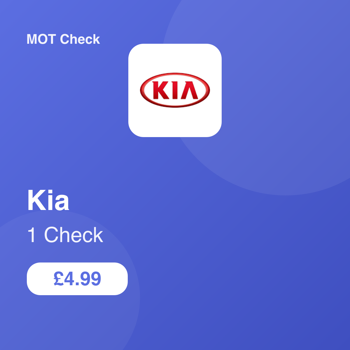 1 Kia Check