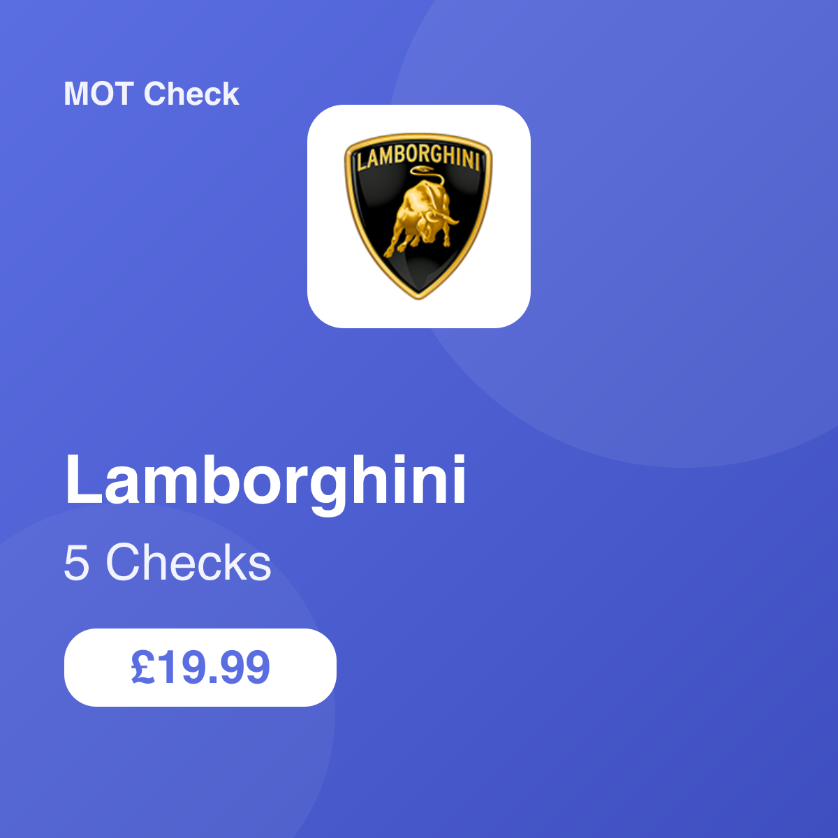 5 Lamborghini Checks