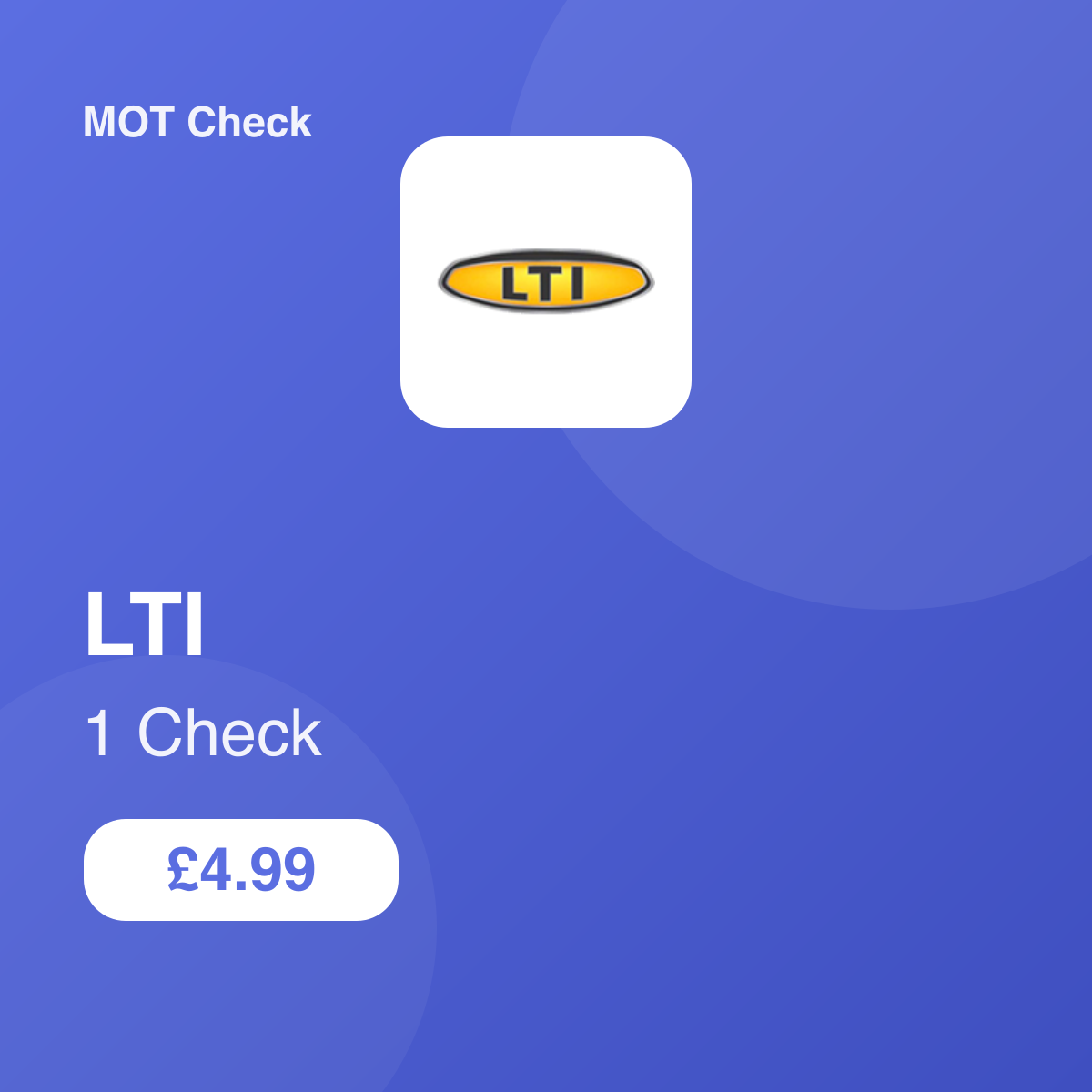 1 LTI Check