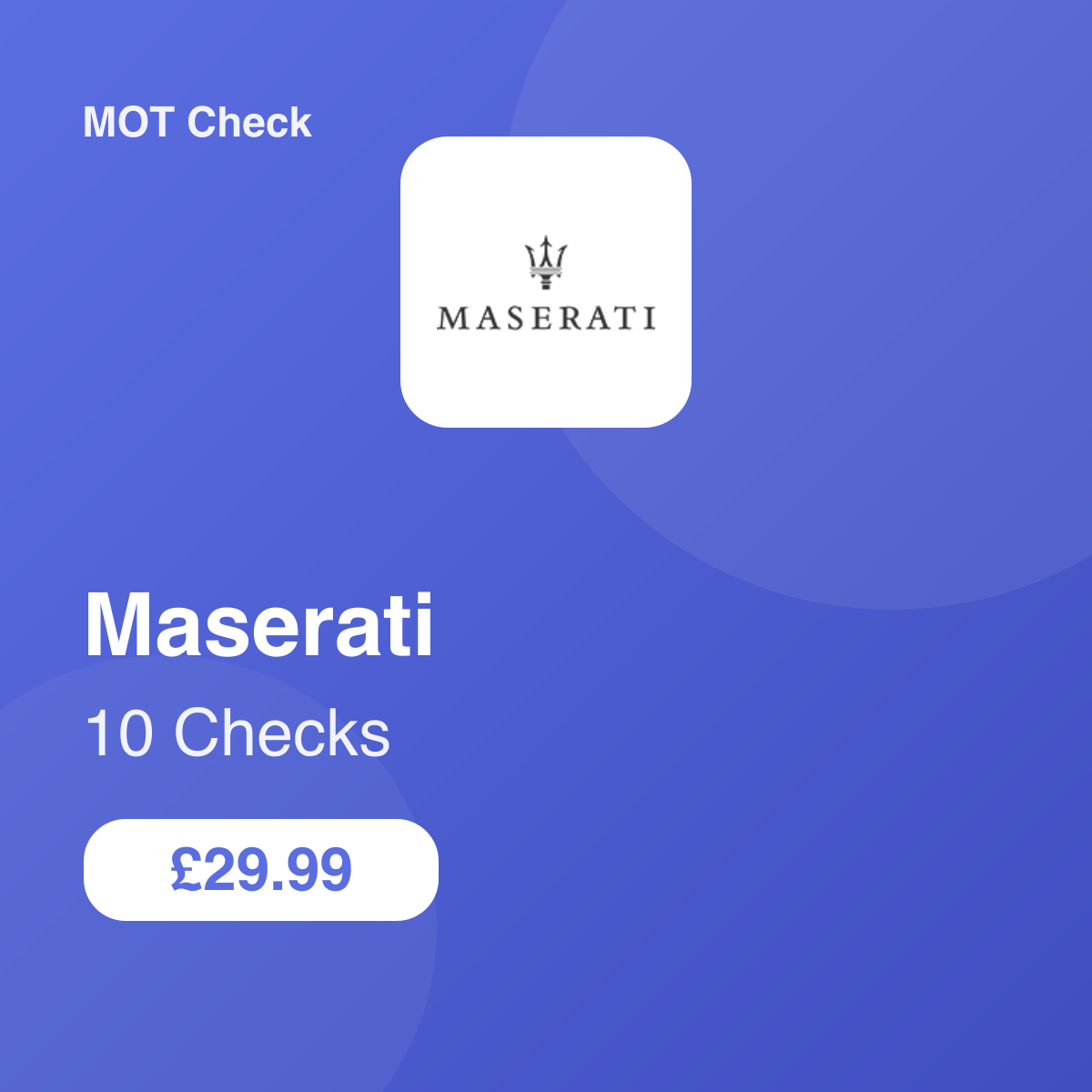 10 Maserati Checks