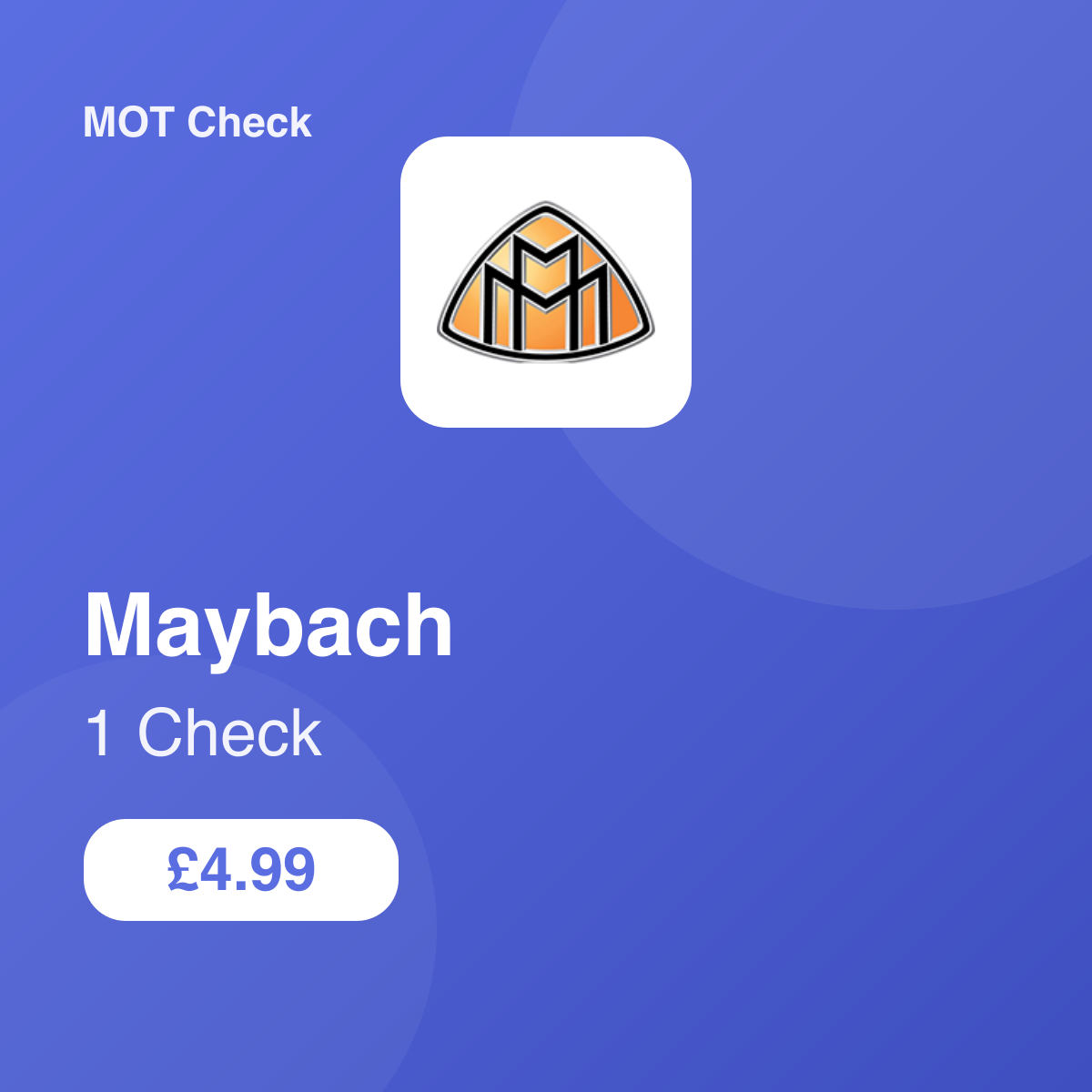1 Maybach Check