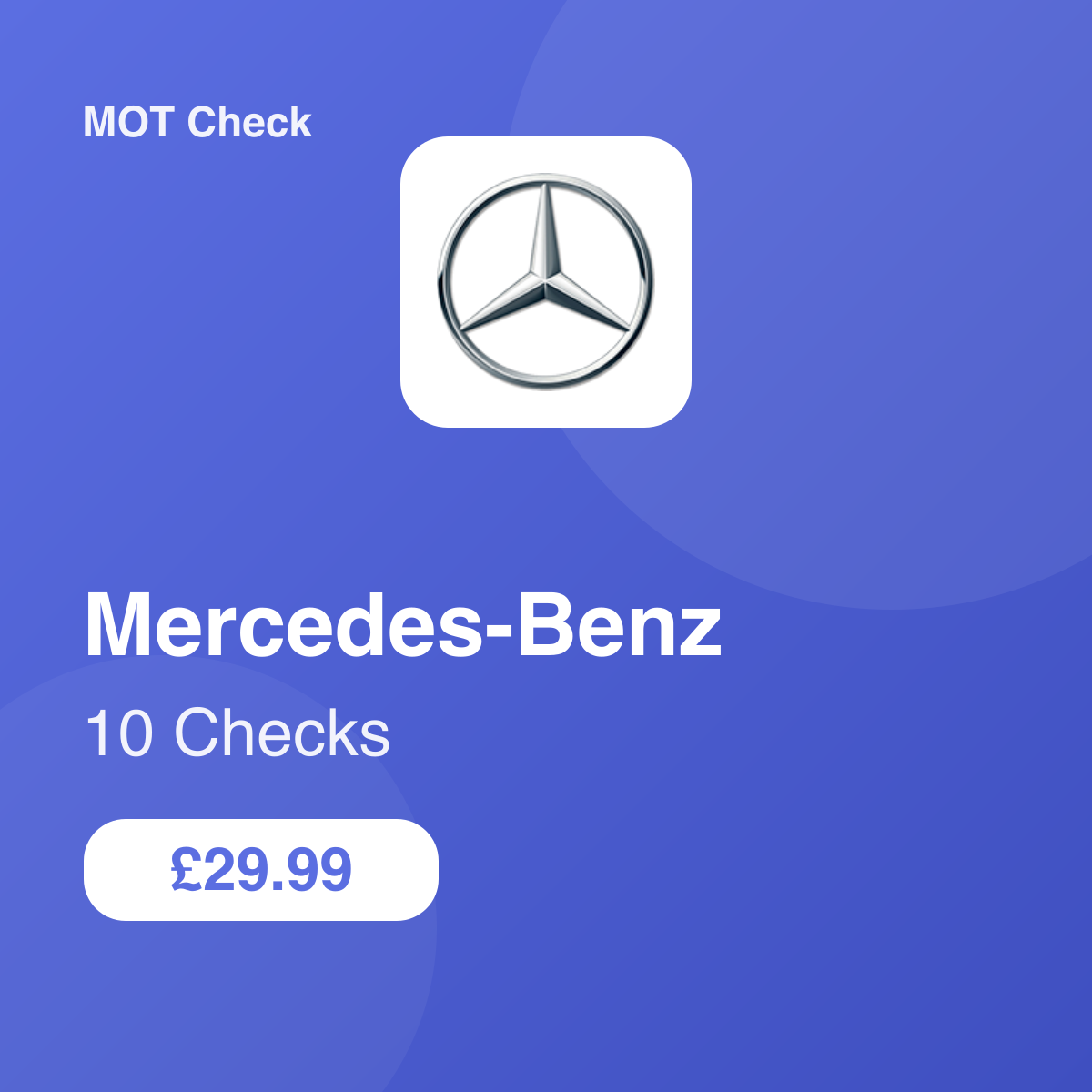 10 Mercedes-Benz Checks
