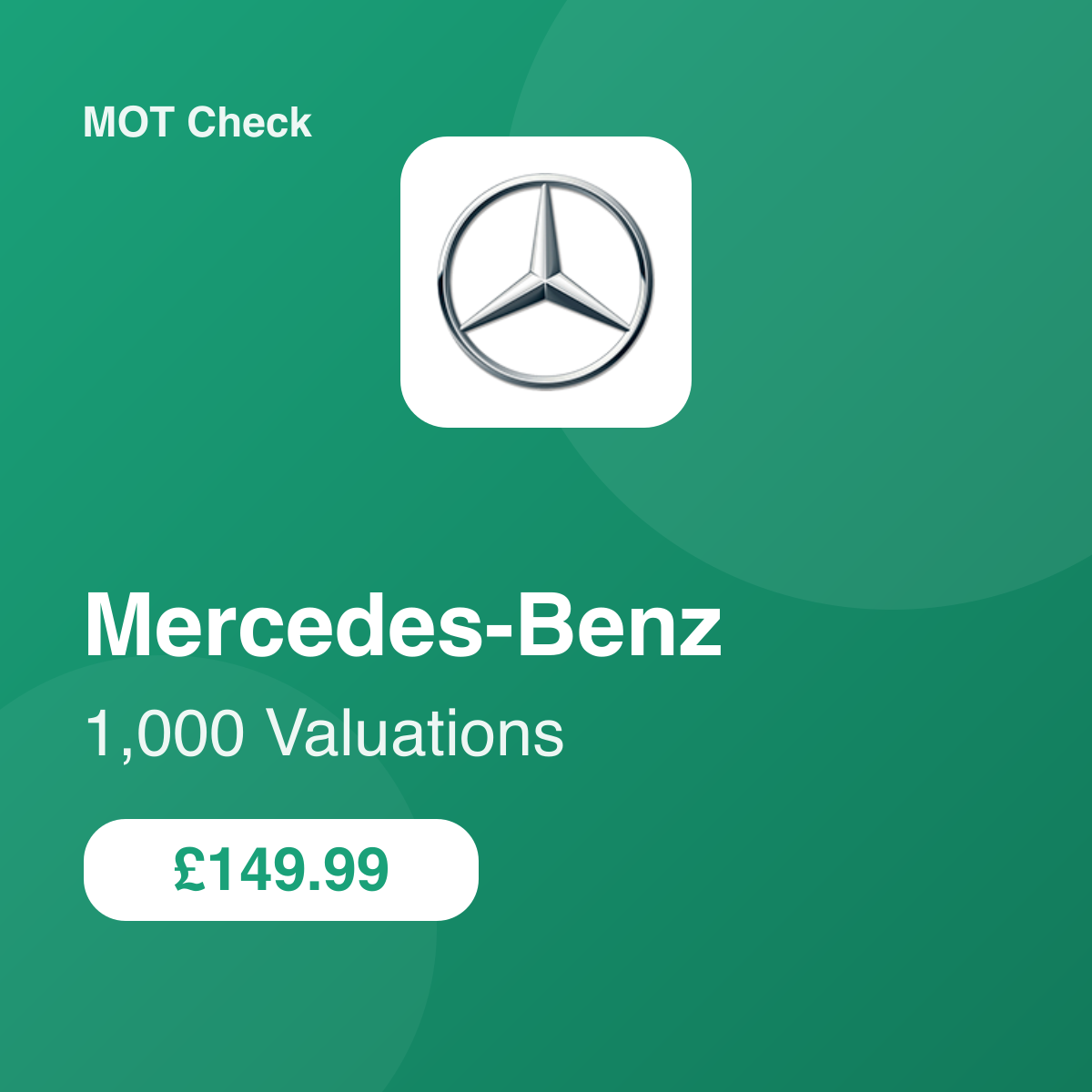 1000 Mercedes-Benz Valuations