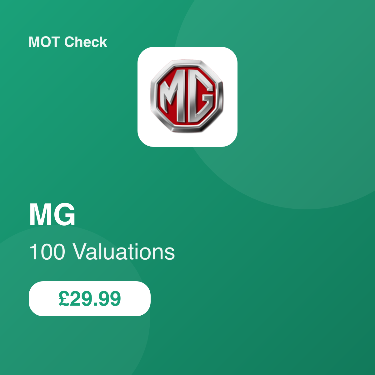 100 MG Valuations