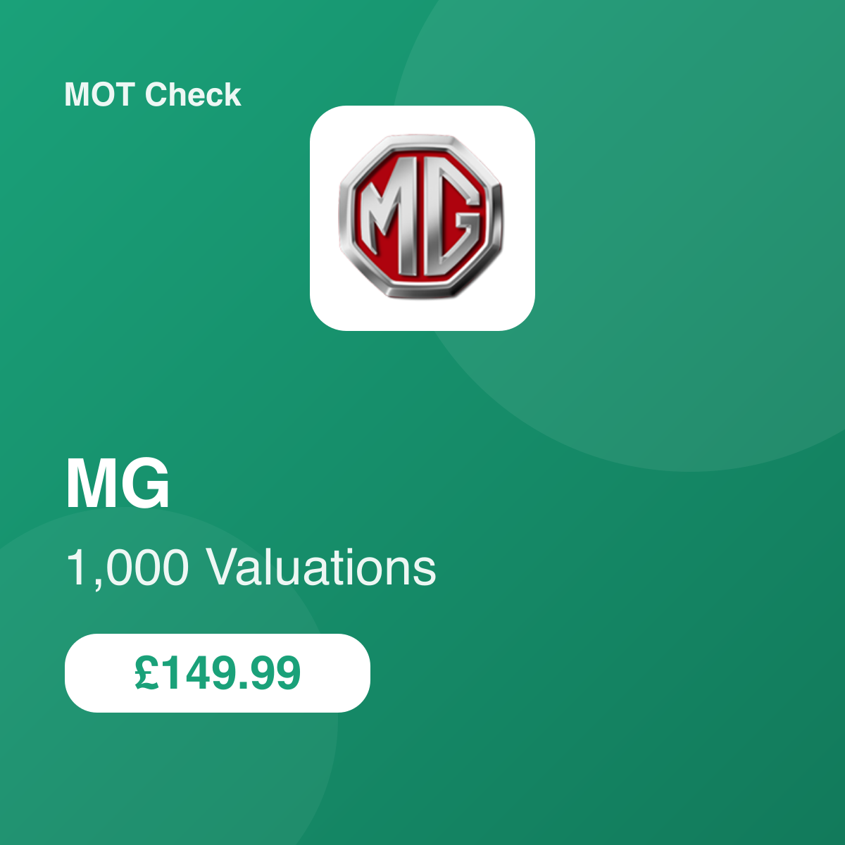 1000 MG Valuations